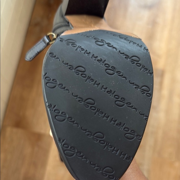 Halogen Black Heeled Boots with Chunky Heel - Picture 2 of 8